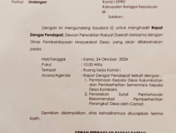 Komisi I DPRD Jadwalkan RDP Terkait Kades Kambani dan Kades Kalumbatan