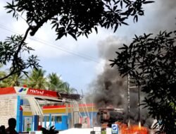 Baru Diresmikan Direksi Pertamina Patra Niaga, SPBU Mansamat Terbakar