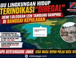 UU Lingkungan Hidup Terindikasi “Dibegal” Demi Loloskan Izin Tambang Gamping di Bangkep
