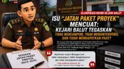 Isu “Jatah Paket Proyek di Dikbud” Mencuat, Kejari Balut Tegaskan: Tidak Mencampuri, Tidak Mengintervensi, dan Tidak Mendapatkan Paket