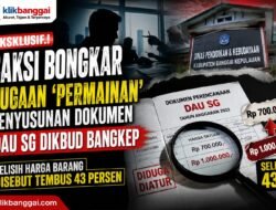 Eksklusif.! Saksi Bongkar Dugaan ‘Permainan’ Penyusunan Dokumen DAU SG Dikbud Bangkep, Selisih Harga Barang Tembus 43 Persen