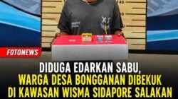 Diduga Edarkan Sabu, Warga Desa Bongganan Dibekuk di Kawasan Wisma Sidapore Salakan