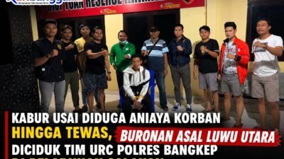 Kabur Usai Diduga Aniaya Korban hingga Tewas, Buronan Asal Luwu Utara Diciduk Tim URC Polres Bangkep di Pelabuhan Salakan