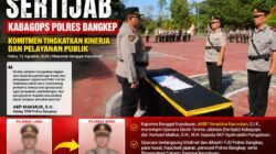 Kapolres Bangkep Pimpin Sertijab Kabagops, Komitmen Tingkatkan Kinerja dan Pelayanan Publik