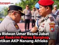 Iptu Ridwan Umar Resmi Jabat Kasat Reskrim Polres Bangkep, Gantikan AKP Nanang Afrioko