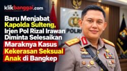 Baru Menjabat Kapolda Sulteng, Irjen Pol Rizal Irawan Diminta Selesaikan Maraknya Kasus Kekerasan Seksual Anak di Bangkep