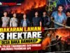 Kebakaran Lahan 1,3 Hektare di Desa Baka Bangkep, Personil Polsek Tinangkung dan Damkar Berjibaku Padamkan Api